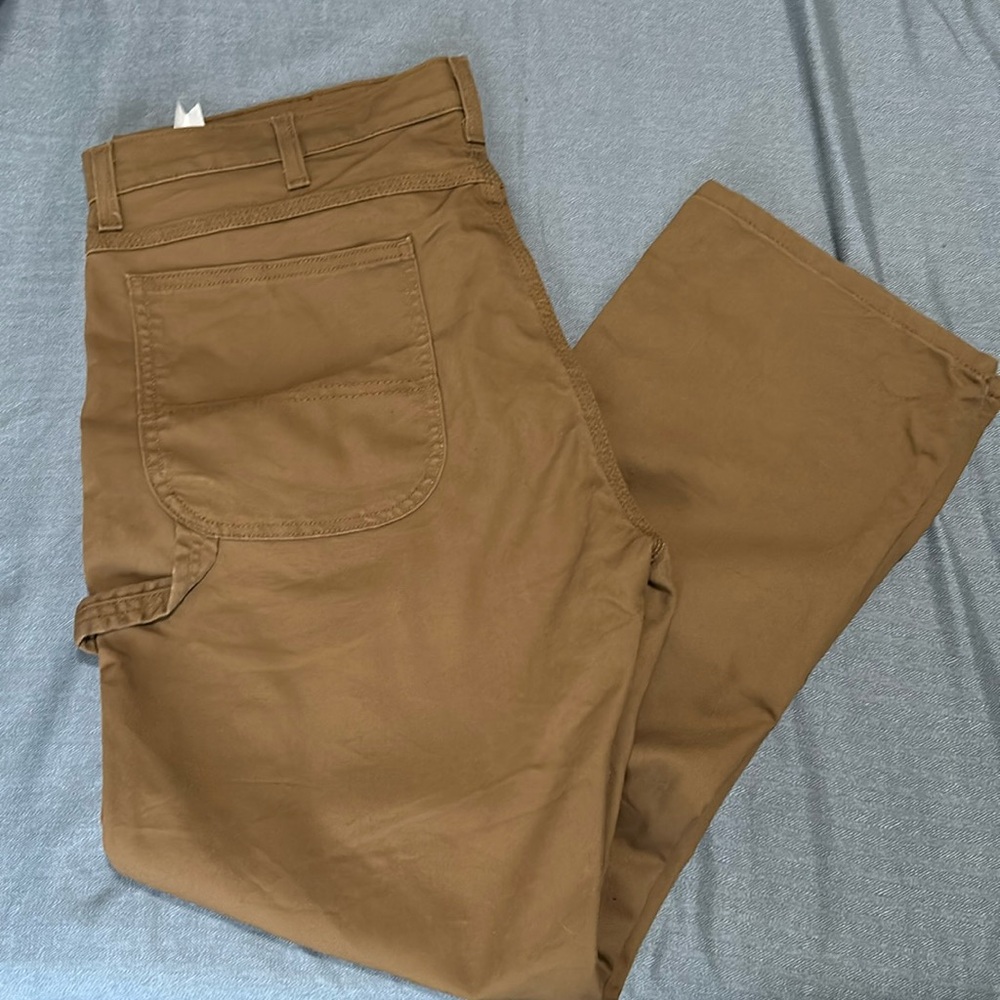 NWOT dickies flex cargo pants in a rich tan color size 38x30